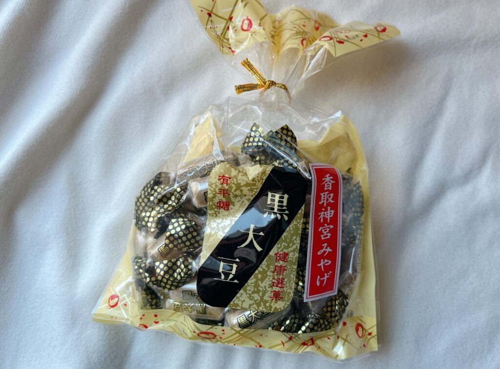 クリアなビニール袋に入った個包装の飴