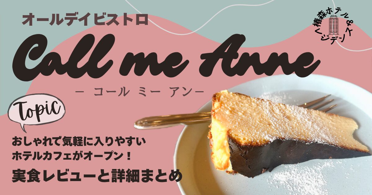 バスクチーズケーキの写真と、店名、実食レビュー＆詳細まとめの文字